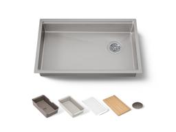 Kohler Strive 29'' undermount single-bowl workstation kitchen sink - Stainless Steel - image 1