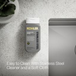 Kohler Strive 32'' undermount double-bowl workstation kitchen sink - Stainless Steel - image 4