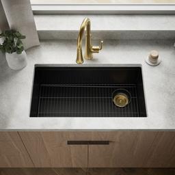 BillingsE 32-1/2'' undermount single-bowl kitchen sink - Matte Black - image 2