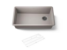 BillingsE 32-1/2'' undermount single-bowl kitchen sink - Matte Taupe - image 1