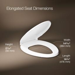 Cachet Heated ReadyLatch Quiet-Close Elongated Toilet Seat - image 3