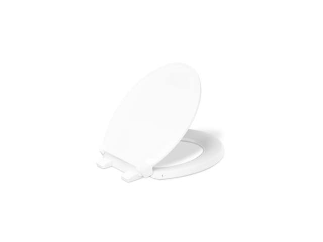 Kohler Cachet Heated ReadyLatch Quiet-Close Round-Front Toilet Seat - White