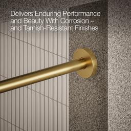 Kohler Elate Shower rod - Vibrant Brushed Moderne Brass - image 4