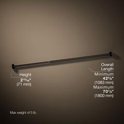 Kohler Elate Shower rod - Matte Black - image 3