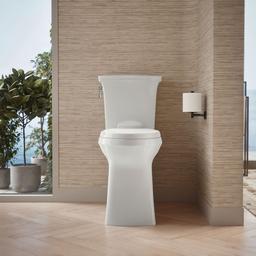 Kohler Corbelle Tall elongated toilet bowl with skirted trapway - White - image 2