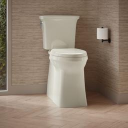 Kohler Corbelle Tall elongated toilet bowl with skirted trapway - Biscuit - image 4