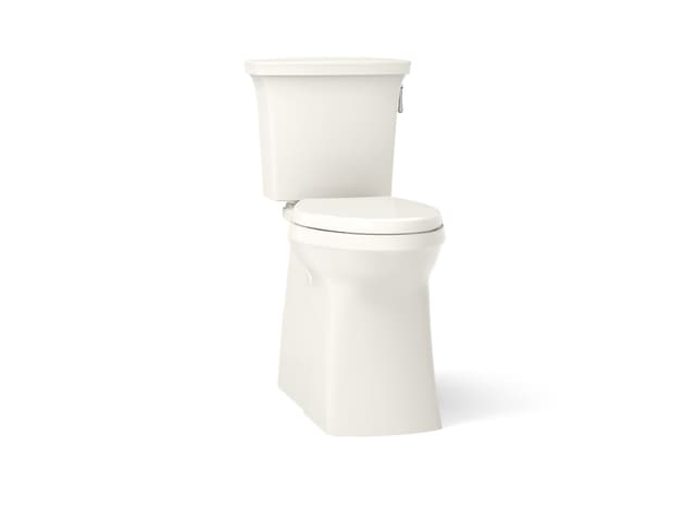 Kohler Corbelle Tall two-piece elongated toilet with skirted trapway, 1.28 gpf - Biscuit