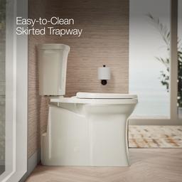 Corbelle Tall two-piece elongated toilet with skirted trapway, 1.28 gpf - image 4