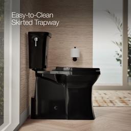 Corbelle Tall ContinuousClean two-piece elongated toilet with skirted trapway, 1.28 gpf - image 4