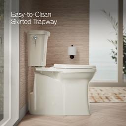 Corbelle Tall ContinuousClean two-piece elongated toilet with skirted trapway, 1.28 gpf - image 4