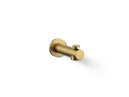 Kohler Elate Wall-mount bath spout with diverter - Vibrant Brushed Moderne Brass - image 1