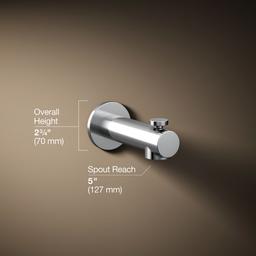 Kohler Elate Wall-mount bath spout with diverter - Polished Chrome - image 3