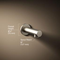 Kohler Elate Wall-mount bath spout - Vibrant Brushed Nickel - image 3