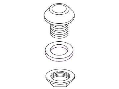 Kohler Genuine Parts Spray Guide ASSY - Polished Chrome by Kohler Genuine Parts