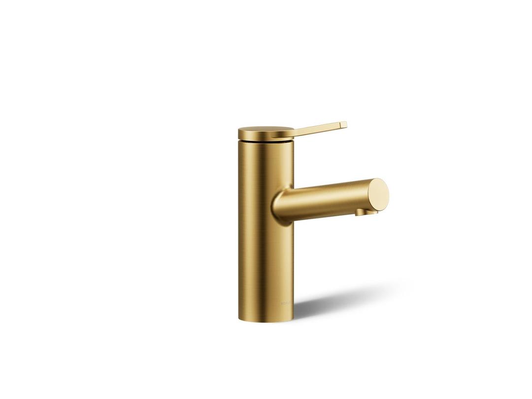 Kohler | Elate | Single Hole Bathroom Sink Faucet - Vibrant Brushed Moderne Brass by Kohler