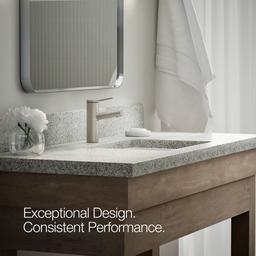 Kohler | Elate | Single Hole Bathroom Sink Faucet - Vibrant Brushed Nickel - image 4