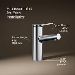 Kohler | Elate | Single Hole Bathroom Sink Faucet - Polished Chrome - image 3