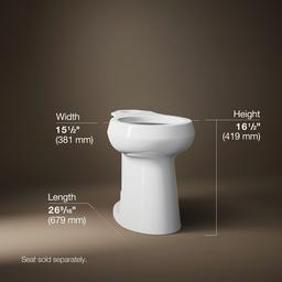 Kohler | Highline | Floor Mount Toilet Bowl - White - image 4