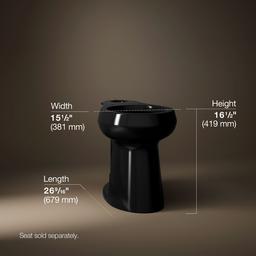 Kohler | Highline | Floor Mount Toilet Bowl - Black - image 4