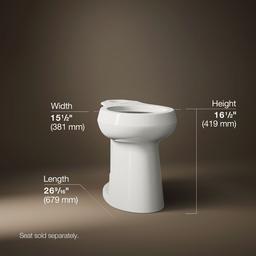 Kohler | Highline | Floor Mount Toilet Bowl - Biscuit - image 4