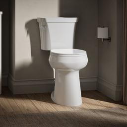 Kohler Tall two-piece round-front toilet, 1.6 gpf - White - image 2