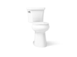 Kohler Tall two-piece round-front toilet, 1.6 gpf - White - image 1