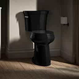 Kohler Tall two-piece round-front toilet, 1.6 gpf - Black - image 2