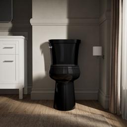 Kohler Tall two-piece round-front toilet, 1.6 gpf - Black - image 4