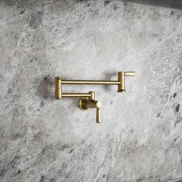 Kohler Wall-mount pot filler - Vibrant Brushed Moderne Brass - image 2
