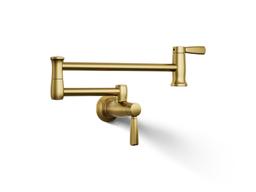 Kohler Wall-mount pot filler - Vibrant Brushed Moderne Brass - image 1