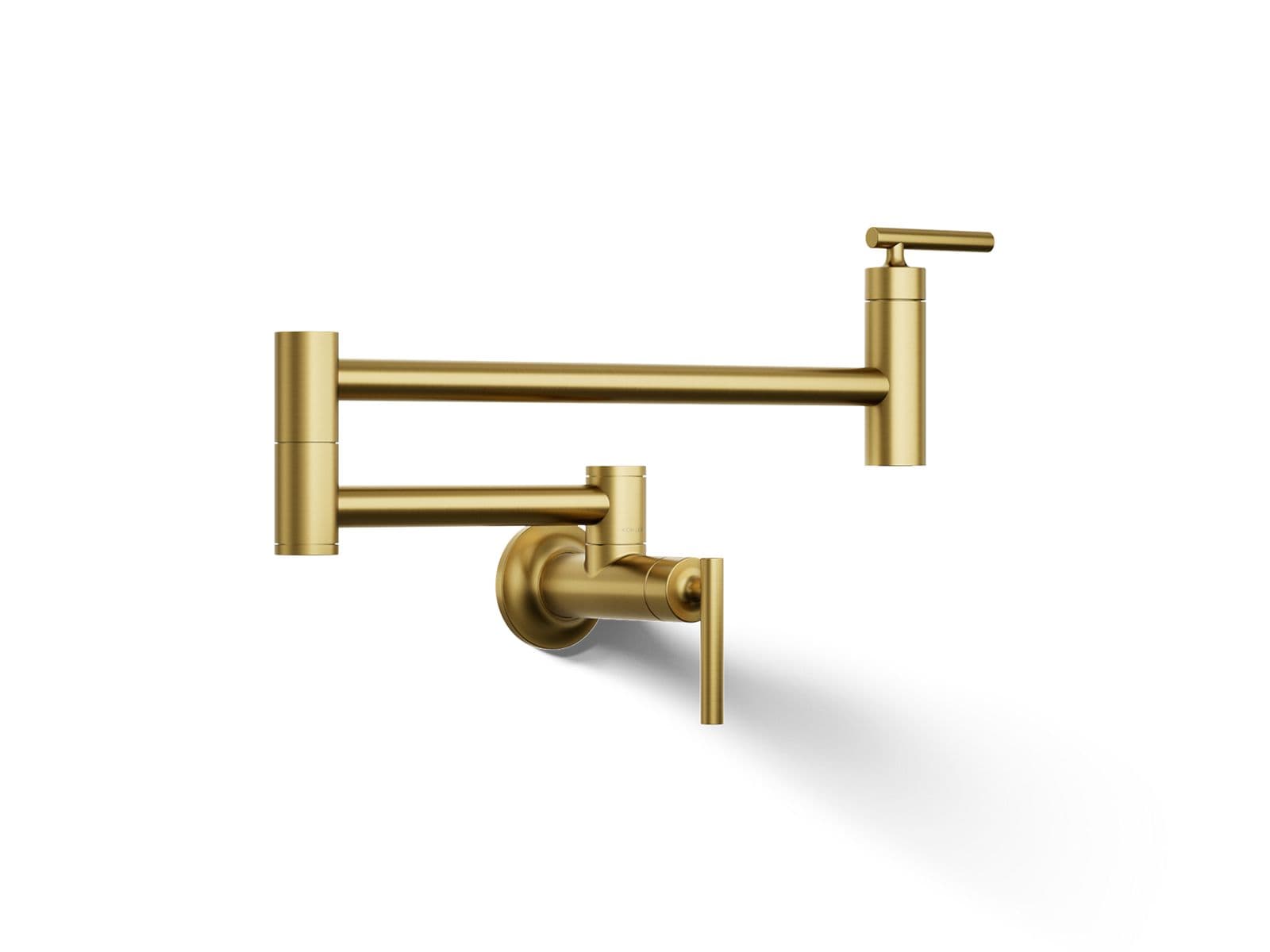 Kohler Wall-mount pot filler - Vibrant Brushed Moderne Brass by Kohler