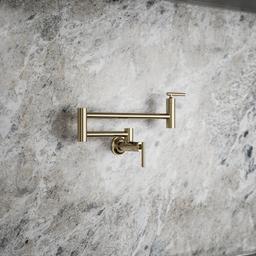 Kohler Wall-mount pot filler - Vibrant French Gold - image 2