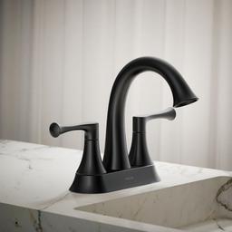 Kohler BuckleyE Centerset bathroom sink faucet, 1.0 gpm - Matte Black - image 2