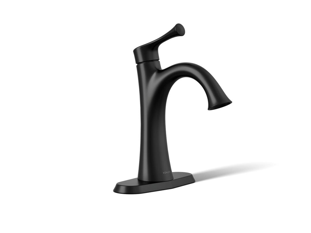Kohler BuckleyE Single-handle bathroom sink faucet, 1.0 gpm - Matte Black by Kohler