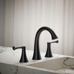 BuckleyE Widespread bathroom sink faucet, 1.2 gpm - Matte Black - image 2