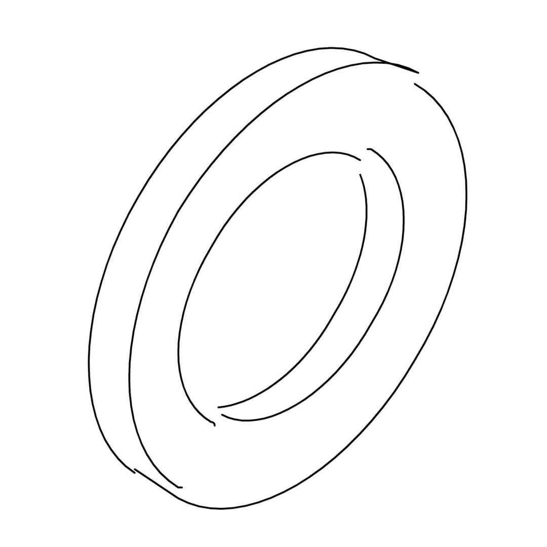 Kohler Genuine Parts Washer, 21/64ID X 9/16OD by Kohler Genuine Parts