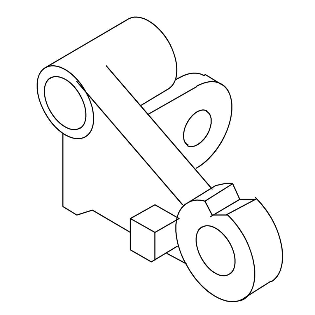 Kohler Genuine Parts KNEE Lever, RH - Rough Plate by Kohler Genuine Parts