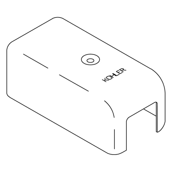 Kohler Genuine Parts Shroud, WALL Mounted FTG - Polished Chrome