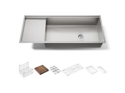 Kohler StagesE 45'' undermount single-bowl workstation kitchen sink - Stainless Steel - image 1