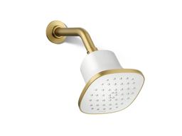 CinqE Square single-function filtered showerhead, 1.75 gpm - Vibrant Brushed Moderne Brass - image 1