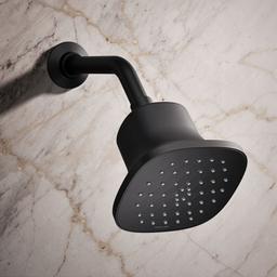 CinqE Square single-function filtered showerhead, 2.5 gpm - Matte Black - image 2