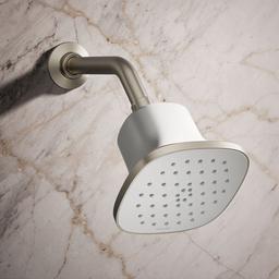 CinqE Square single-function filtered showerhead, 1.75 gpm - Vibrant Brushed Nickel - image 2