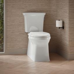Kohler Corbelle Two-piece elongated toilet with skirted trapway, 1.28 gpf - White - image 2
