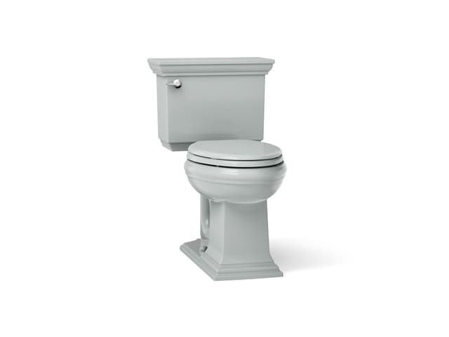 Kohler Memoirs Stately Two-piece elongated toilet, 1.28 gpf - Ice Grey