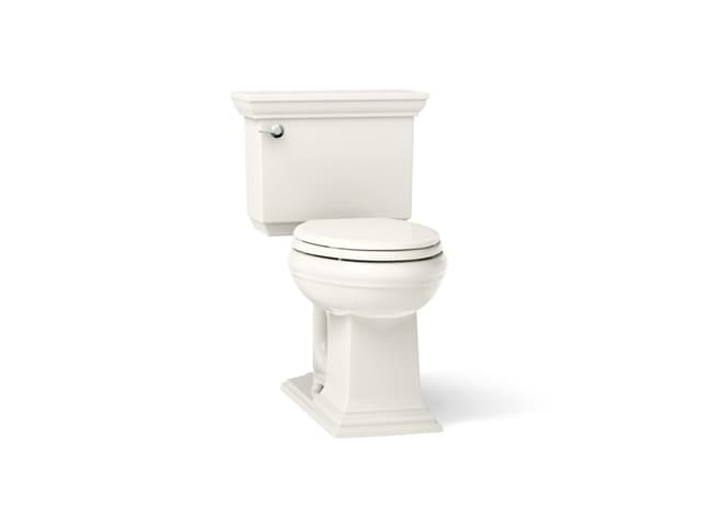 Kohler Memoirs Stately ContinuousClean two-piece elongated toilet, 1.28 gpf - Biscuit