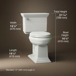 Memoirs Stately Two-piece elongated toilet, 1.28 gpf - image 2