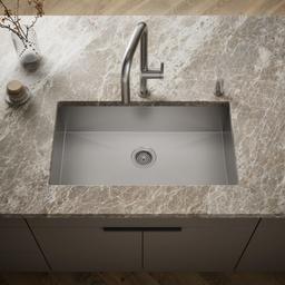 Kohler VaultE 33'' top-/undermount single-bowl kitchen sink - Stainless Steel - image 2