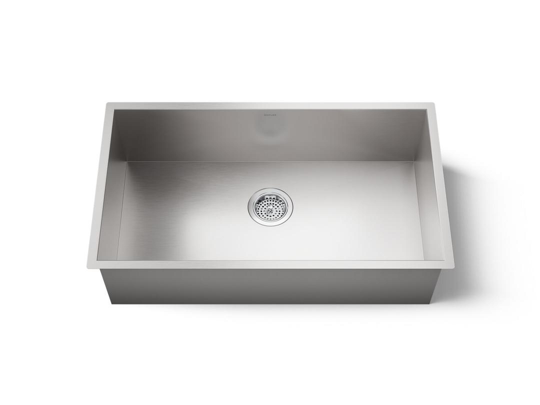 Kohler VaultE 32'' undermount single-bowl large kitchen sink - Stainless Steel by Kohler