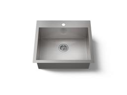 Kohler VaultE 25'' top-/undermount single-bowl kitchen sink - Stainless Steel - image 1