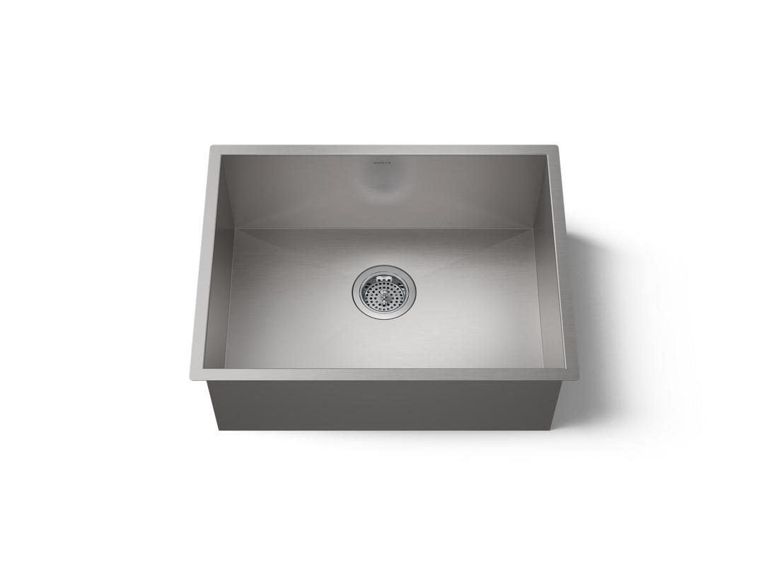 Kohler VaultE 24'' undermount single-bowl kitchen sink - Stainless Steel by Kohler